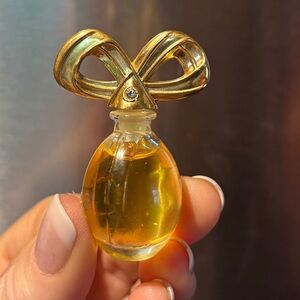 Vintage Avon Bow Mini Perfume Bottle Collectible Miniatures